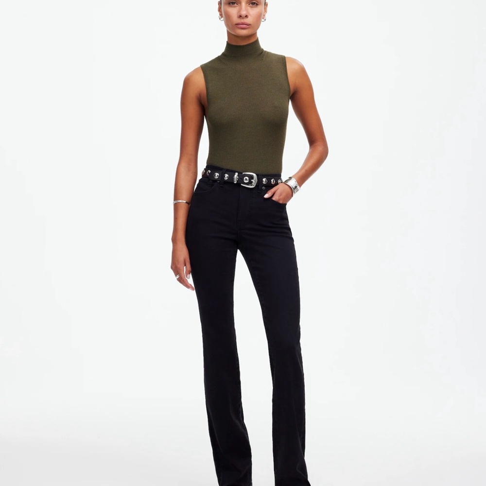 Madewell Black Kick Out Jeans